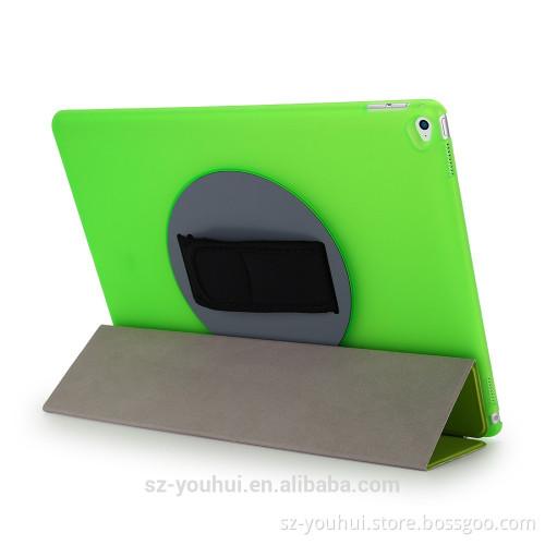 Wholesale for iPad pro 12.9 smart cover leather case rotating stand
